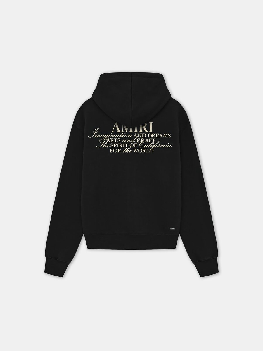 SUDADERA CON CAPUCHA Y CREMALLERA Amiri Spirit