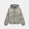 SUDADERA CON CAPUCHA Y CREMALLERA DE DENIM JACQUARD CAMUFLAJE