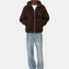 SUDADERA CON CAPUCHA Y CREMALLERA DE FLEECE «Bones»