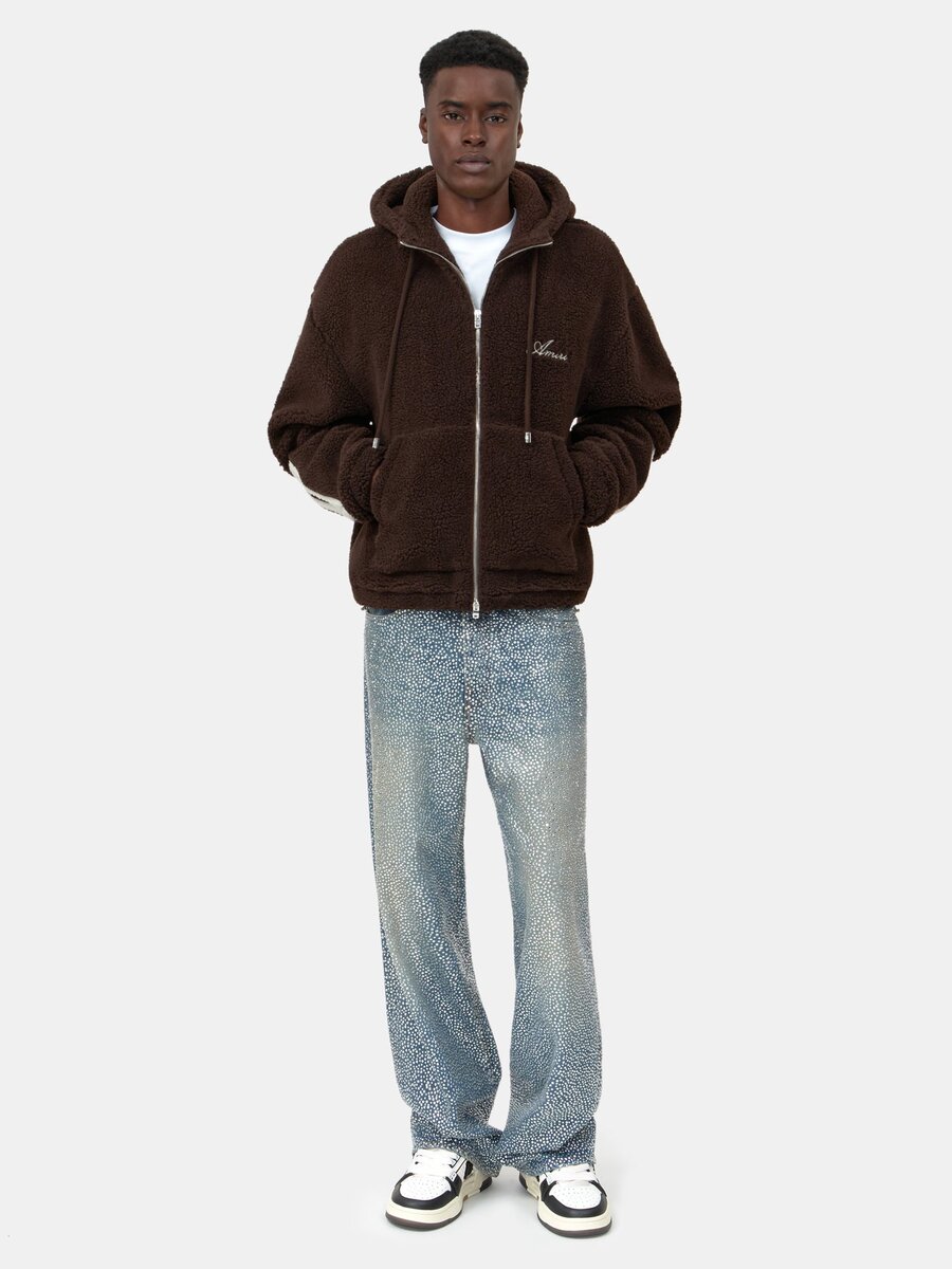 SUDADERA CON CAPUCHA Y CREMALLERA DE FLEECE «Bones»