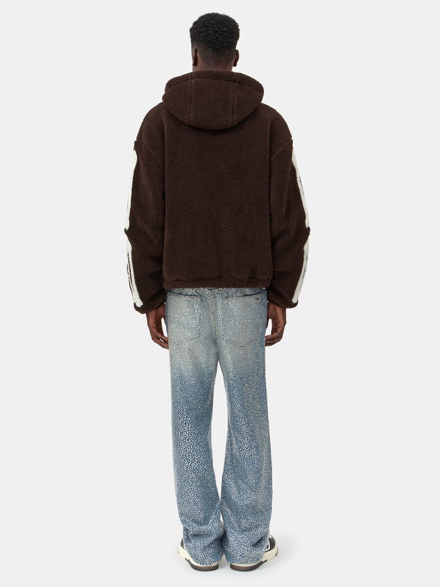 SUDADERA CON CAPUCHA Y CREMALLERA DE FLEECE «Bones»