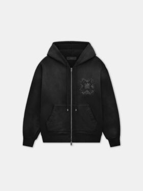 SUDADERA CON CAPUCHA Y CREMALLERA MA QUAD CRYSTAL