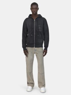 SUDADERA CON CAPUCHA Y CREMALLERA MA QUAD CRYSTAL