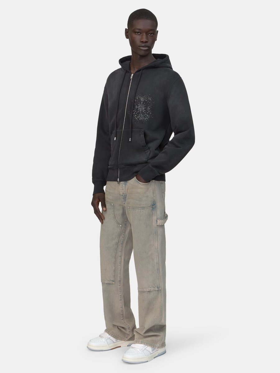 SUDADERA CON CAPUCHA Y CREMALLERA MA QUAD CRYSTAL
