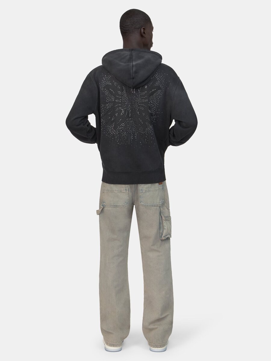 SUDADERA CON CAPUCHA Y CREMALLERA MA QUAD CRYSTAL