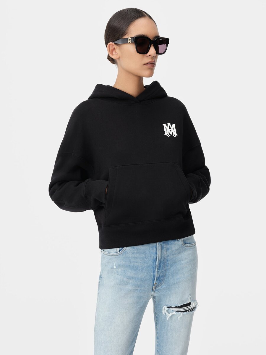 SUDADERA CON CAPUCHA Y LOGOTIPO MA Core para mujer