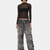 TOP FLOCADO MA QUAD PARA MUJER