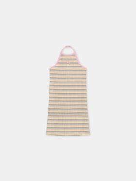VESTIDO HALTER DE RAYAS PARA NIÑOS