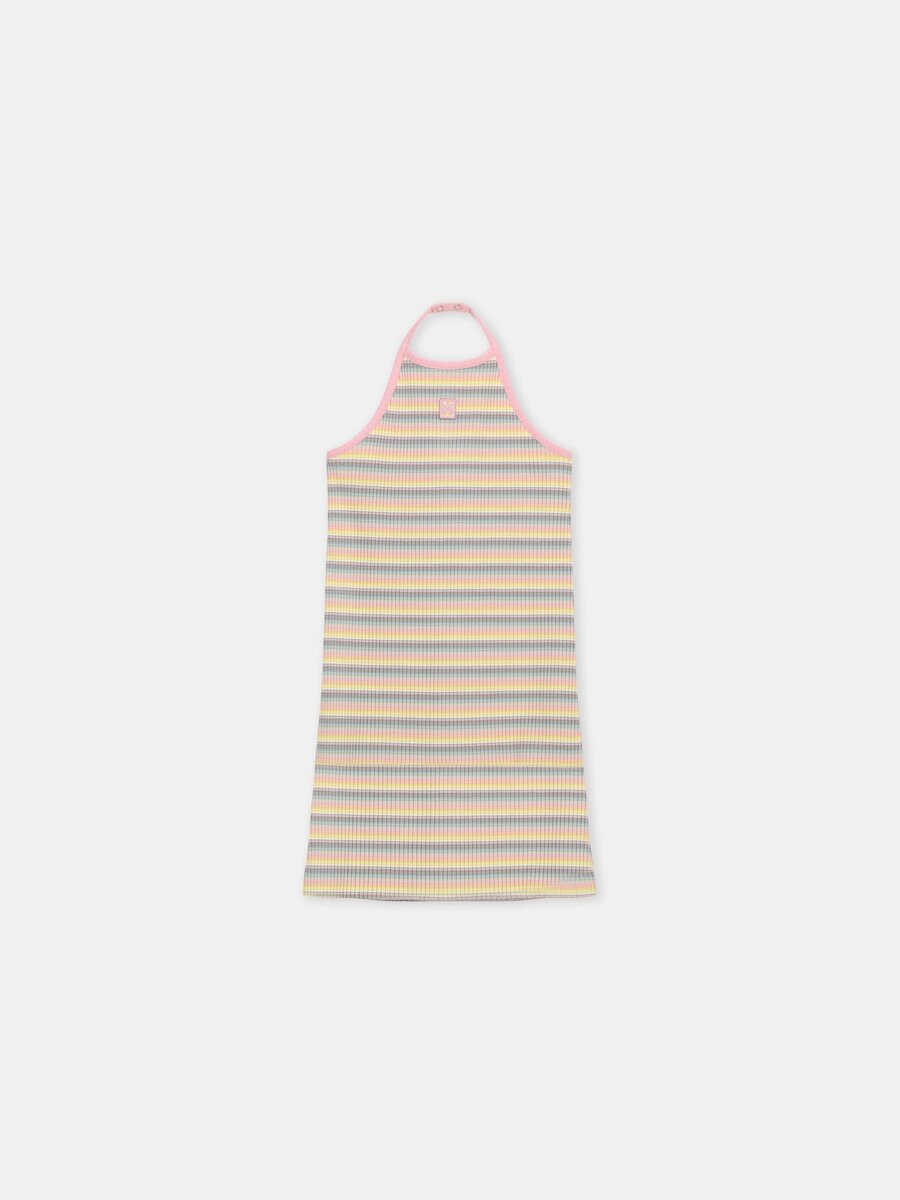 VESTIDO HALTER DE RAYAS PARA NIÑOS