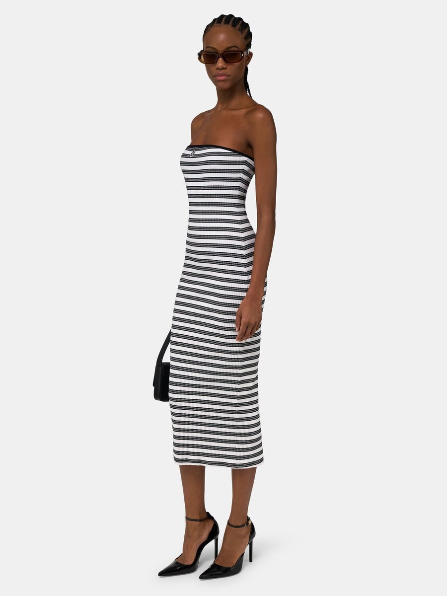 VESTIDO LARGO A RAYAS MA PARA MUJER