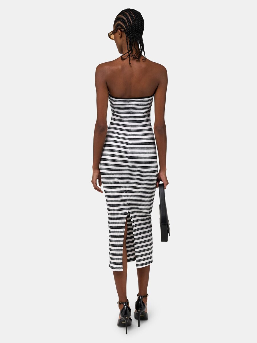VESTIDO LARGO A RAYAS MA PARA MUJER